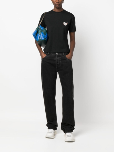 Msgm T-shirt With Logo In Black