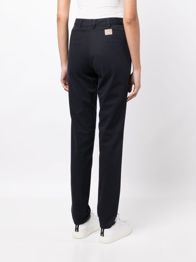 Polo Ralph Lauren Shilah Wax Coated Denim Straight-leg Jeans In Blue