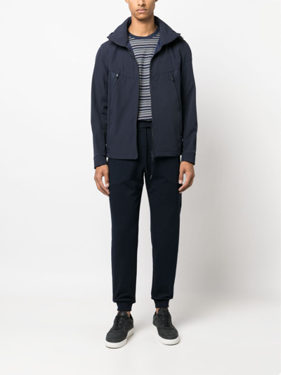 Paul & Shark Save The Sea Hooded Jacket In Blue