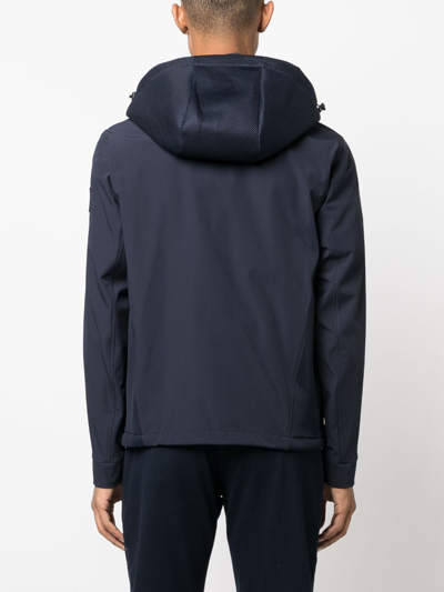 Shop Paul & Shark Save The Sea Hooded Jacket In Blue