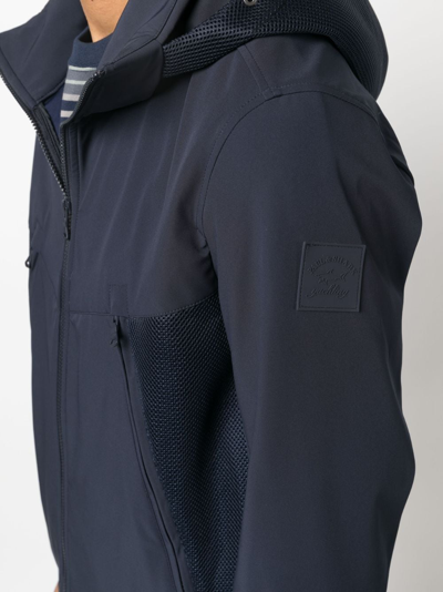 Paul & Shark Save The Sea Hooded Jacket In Blue