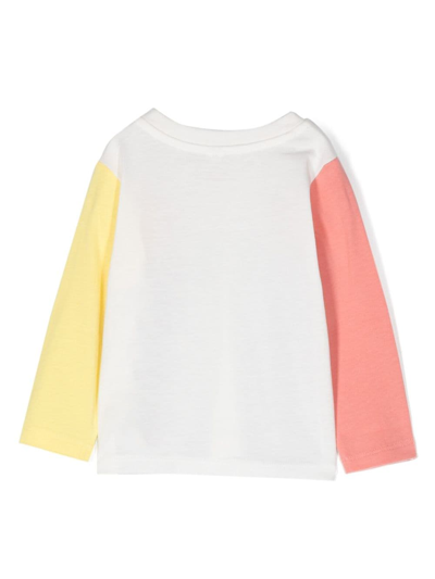 Shop Stella Mccartney Graphic-print Cotton Sweatshirt In White