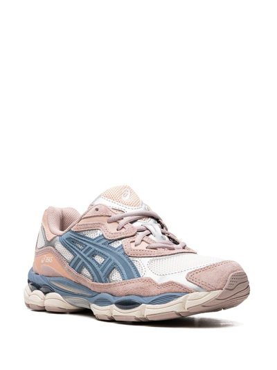 Shop Asics Gel Nyc "mauve Blue" Sneakers In Neutrals