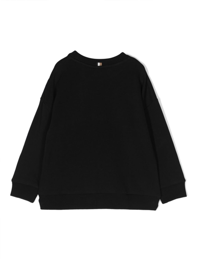 Shop Bosswear Logo-print Jersey Sweatshirt In Black