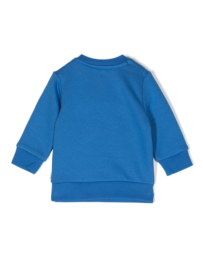 Bosswear Logo-print Cotton Sweatshirt In Blue