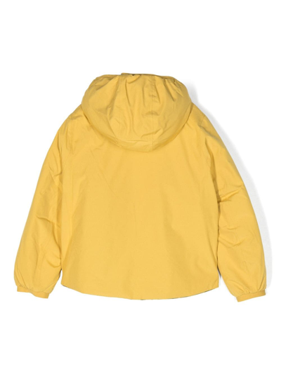 Shop K-way P. Le Vrai 3.0 Claude Hooded Jacket In Yellow