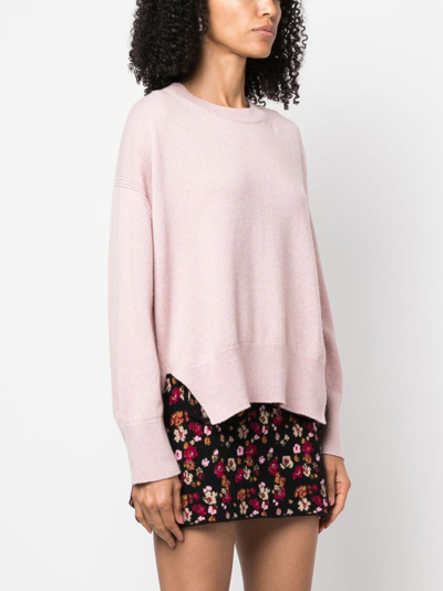 Barrie Oversized Cashmere Jumper In Pink