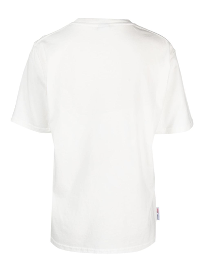 Shop Autry Graphic-print Cotton T-shirt In White