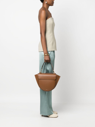Wandler Shoulder Bag In Premium Calf Leather With Chic Design And Versatile Style In Brown