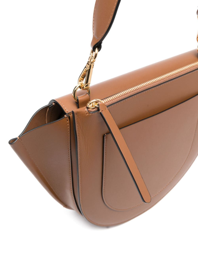 Wandler Shoulder Bag In Premium Calf Leather With Chic Design And Versatile Style In Brown