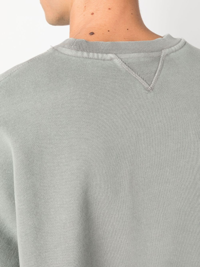 Shop Entire Studios Mélange-effect Organic-cotton Sweatshirt In Grey