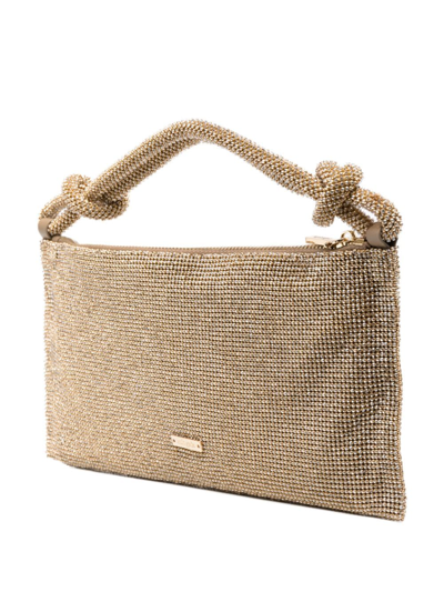 Shop Cult Gaia Hera Nano Crystal-embellished Bag In Gold