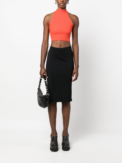 Filippa K Jersey-knit Pencil Skirt In Black