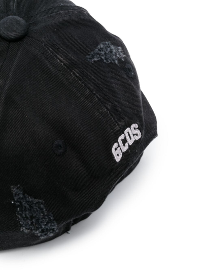 Shop Gcds Cringe Embroidered Baseball Hat In Black