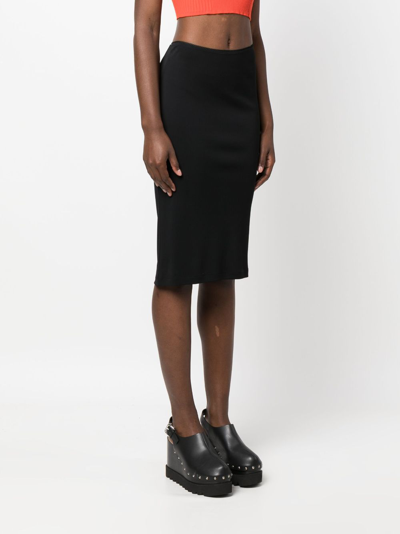 Filippa K Jersey-knit Pencil Skirt In Black