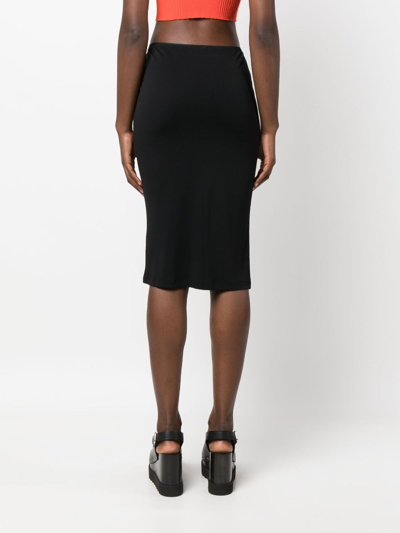 Filippa K Jersey-knit Pencil Skirt In Black