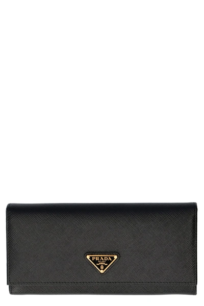 Shop Prada Saffiano Leather Wallet In Default Title