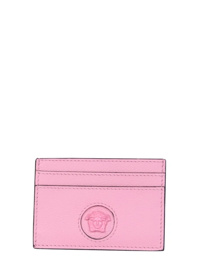 Shop Versace La Medusa Card Holder In Rosa