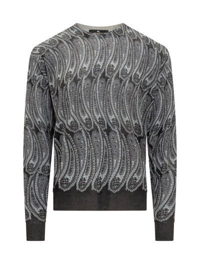 Shop Etro Crewneck Sweater In Fantasia