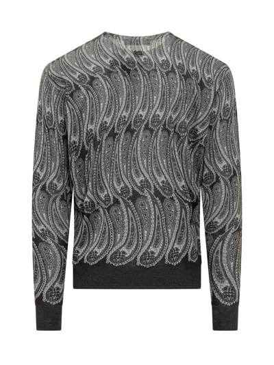 Shop Etro Crewneck Sweater In Fantasia