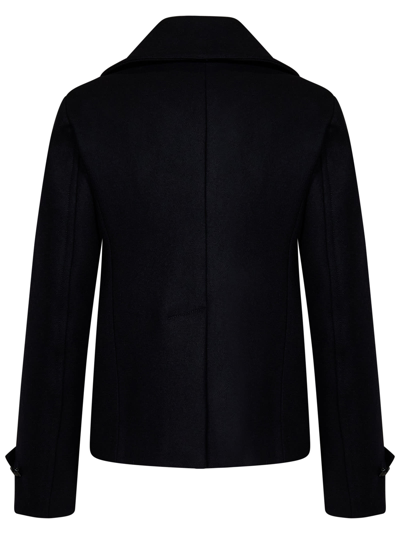 Shop Dsquared2 Sailor Coat In Black