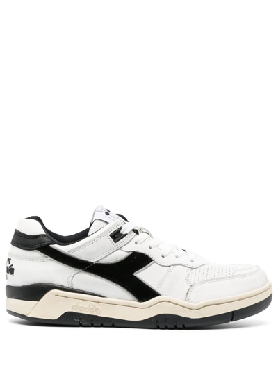 Shop Diadora B.560 Used Sneakers In White Black