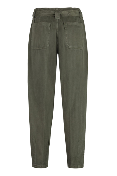 Shop Polo Ralph Lauren Cotton Trousers In Green