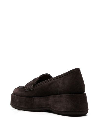 Shop Paloma Barceló Martin Loafers In Brown