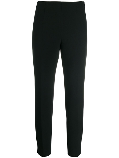 Shop Peserico Double Trousers In Black