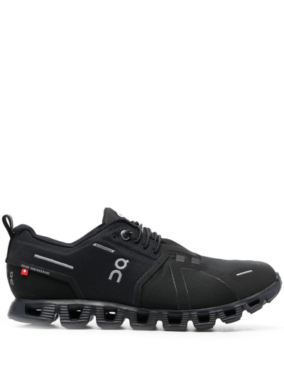 Shop On Running Cloud 5 Waterproof Sneakers In All Black