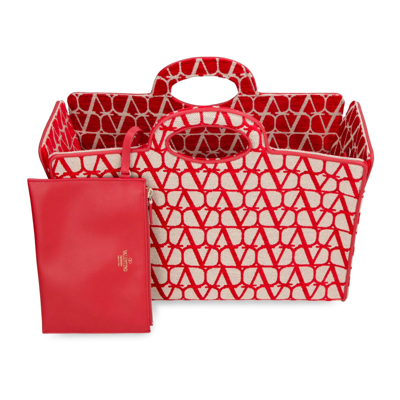 Shop Valentino Garavani Le Troisieme Tote Bag In Red