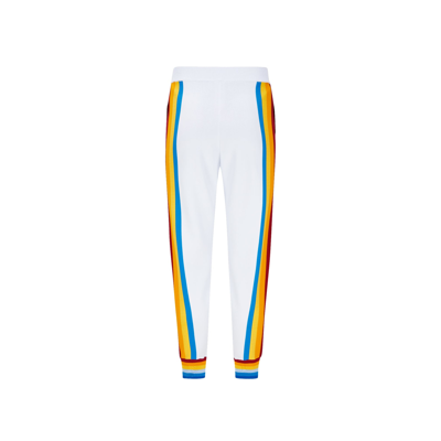 Shop Casablanca Striped Track Pants In White