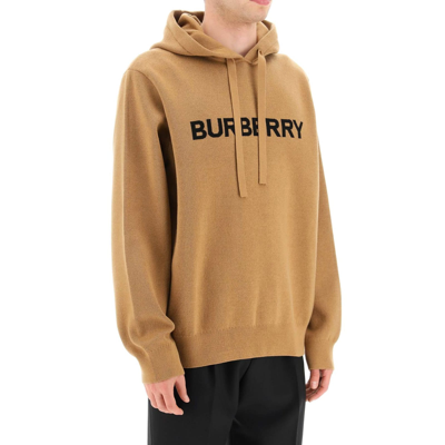 Shop Burberry Wool And Cotton Sweatshirt In Brown