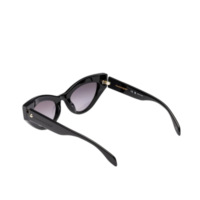 Shop Alexander Mcqueen Cat-eye Sunglasses In Black