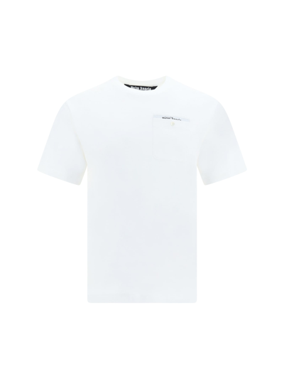 Shop Palm Angels T-shirt In White Off