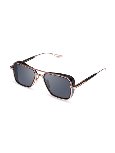Shop Dita Des008/a/03 Eplx.8 Sunglasses In Rose Gold_black_black Iro