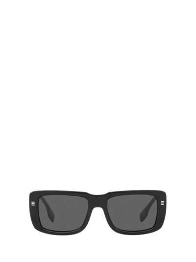 Shop Burberry Eyewear Be4376u Black Sunglasses