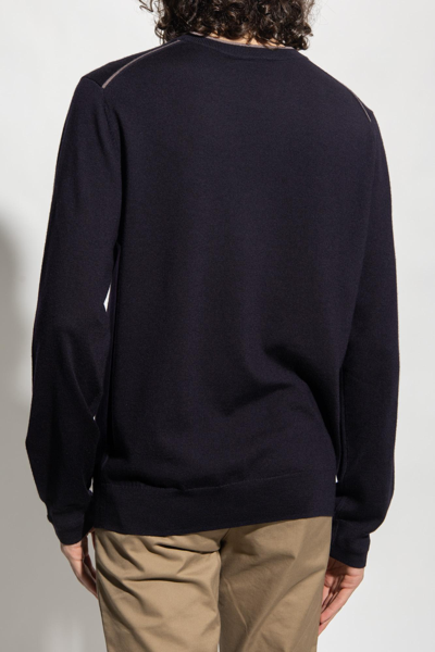 Shop Ps By Paul Smith Wool Sweater In Blu Navy
