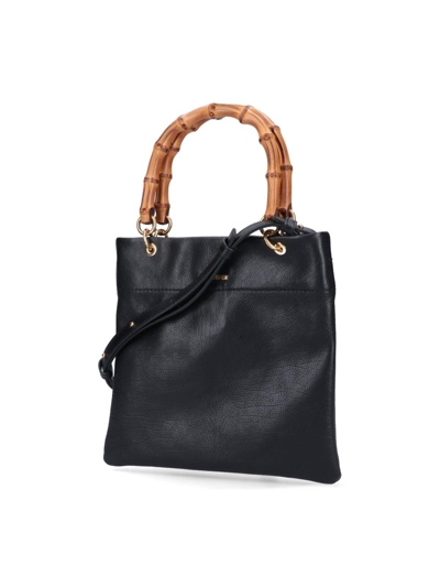 Shop Jil Sander Small Tote Bag In Nero