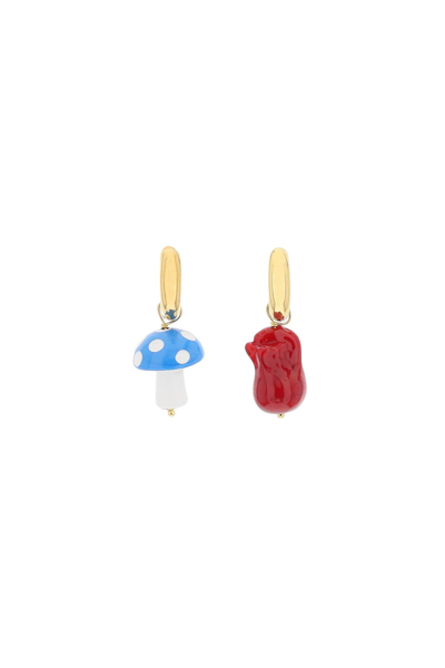 Shop Timeless Pearly Earrings With Charms In Multi