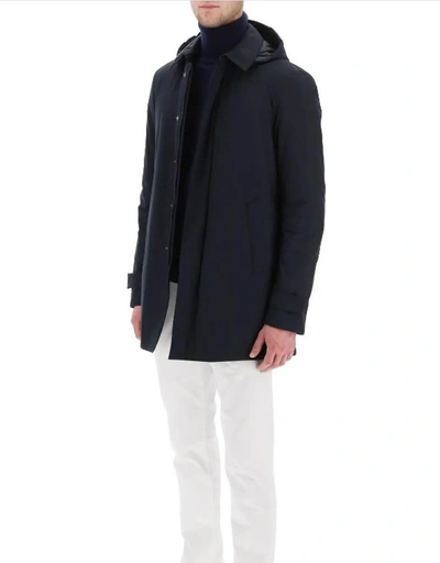Shop Herno Carcoat In Blu