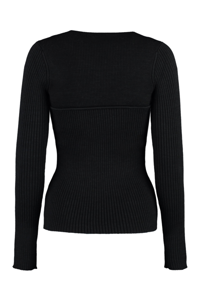 Shop Isabel Marant Zilyae Merino Wool Sweater In Black