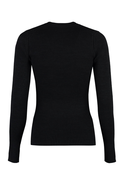 Shop Isabel Marant Zana Merino Wool Sweater In Black