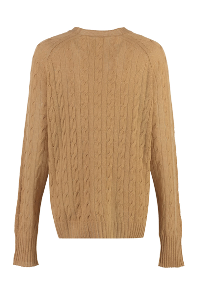Shop Etro Cashmere Crew-neck Sweater In Camel
