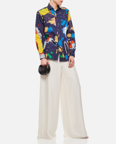 Shop Ralph Lauren Cotton Printed Shirt In Multicolour