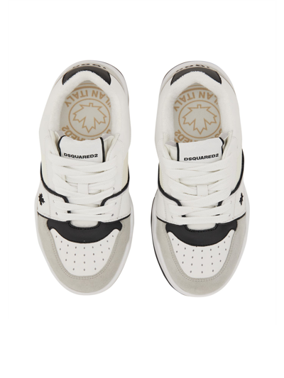 Shop Dsquared2 Sneaker With Logo In Bianco