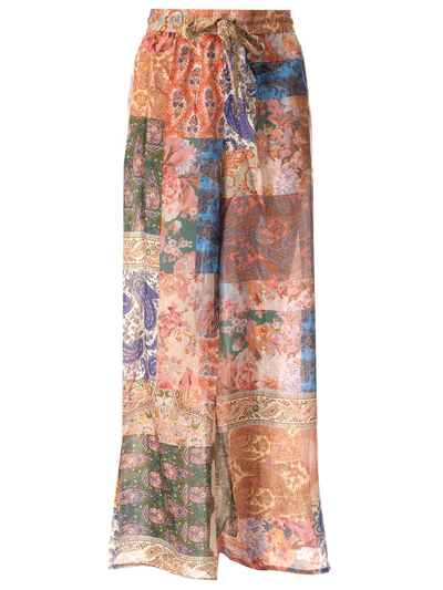 Shop Zimmermann Devi Relaxed Pant In Multicolor