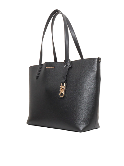 Shop Michael Kors Eliza Xl Shopper Bag In Black