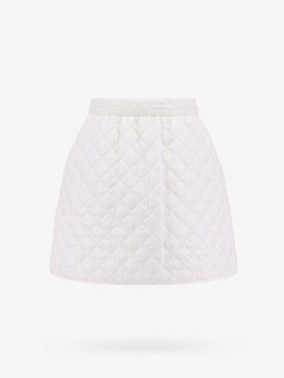 Shop Moncler Woman Skirt Woman White Skirts