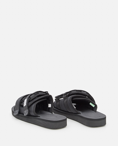 Shop Suicoke Moto Platform Sandals In Black